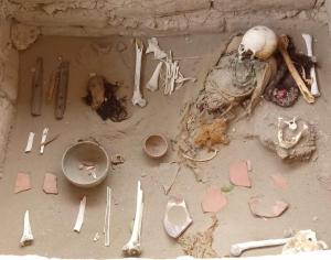 Momias en tumbas originales